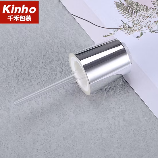 20mm 화장품 플라스틱 ABS UV 코팅 로즈 골드 에센셜 오일 Dropper Subuliform 삼각 플라스크 세럼 유리 병